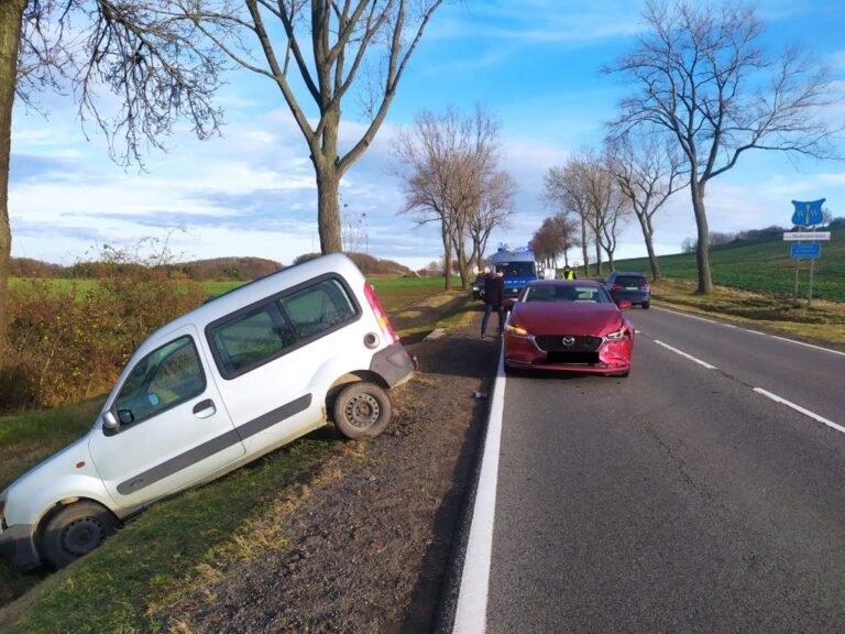 Jazdę zakończył w rowie [FOTO]