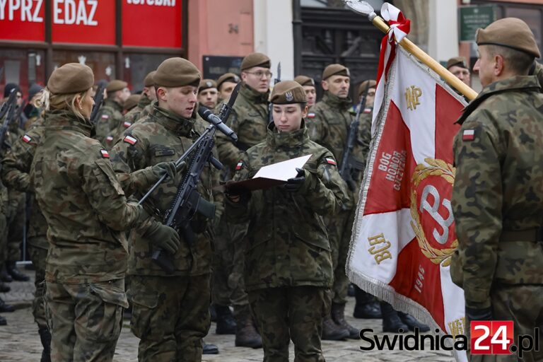 Nowi żołnierze WOT złożyli przysięgę na świdnickim Rynku [FOTO/VIDEO]