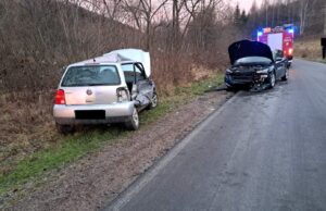 Poważny wypadek na trasie Lubachów-Złoty Las