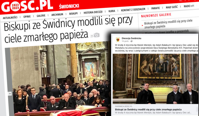 Świdniccy biskupi żegnają papieża Benedykta XVI