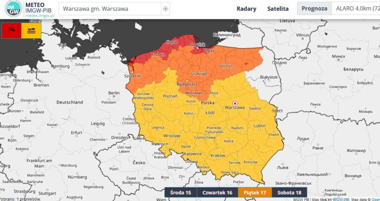 Od piątku gwałtowna zmiana pogody
