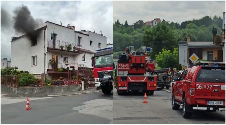 Awaria urządzenia elektrycznego przyczyną pożaru w budynku jednorodzinnym [FOTO]