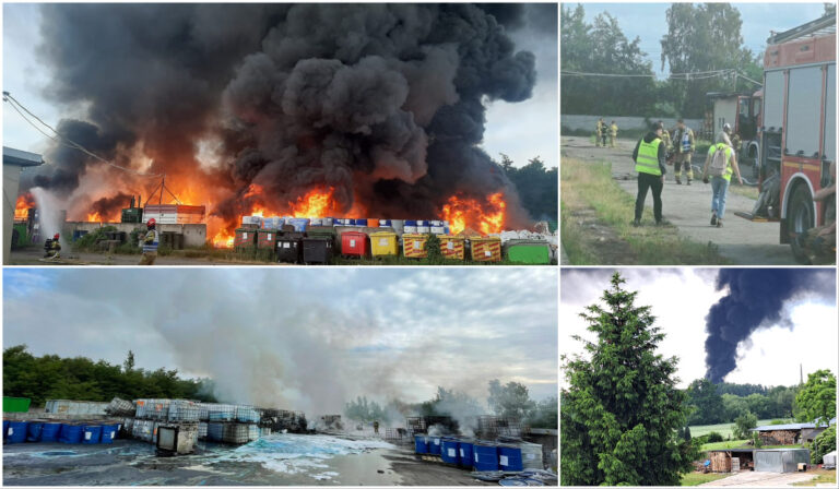 Jak doszło do pożaru odpadów w Żarowie? Policja będzie wyjaśniać przyczynę, czynności prowadziła inspekcja ochrony środowiska