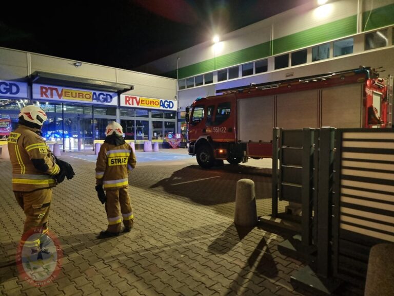 Dwukrotna interwencja strażaków na terenie centrum handlowego