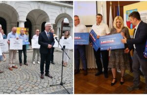 Festiwal kartonowych czeków i miliony na kościoły