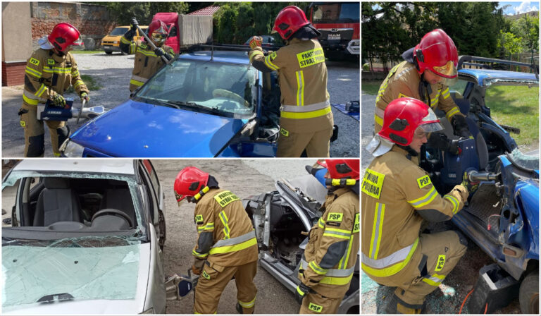 Strażacy ćwiczyli na wrakach [FOTO]