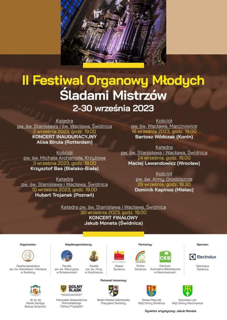 Młodzi organiści na festiwalu „Śladami mistrzów”
