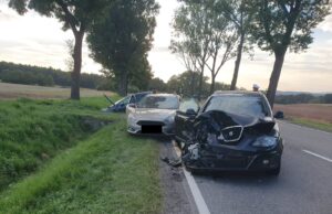 Wypadek na krajowej piątce koło Dobromierza