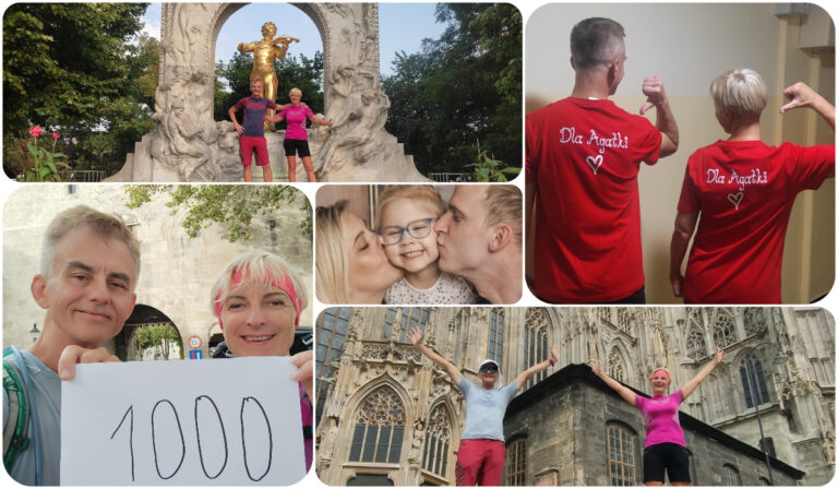 Przemaszerowali ponad 1000 kilometrów dla 3-letniej Agatki. „Dla niej byliśmy gotowi zrobić wszystko” [FOTO]