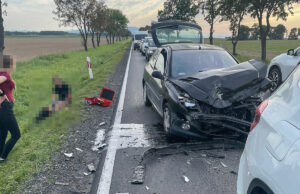 Wypadek na trasie Świdnica-Wrocław. Poszkodowana zabrana do szpitala śmigłowcem