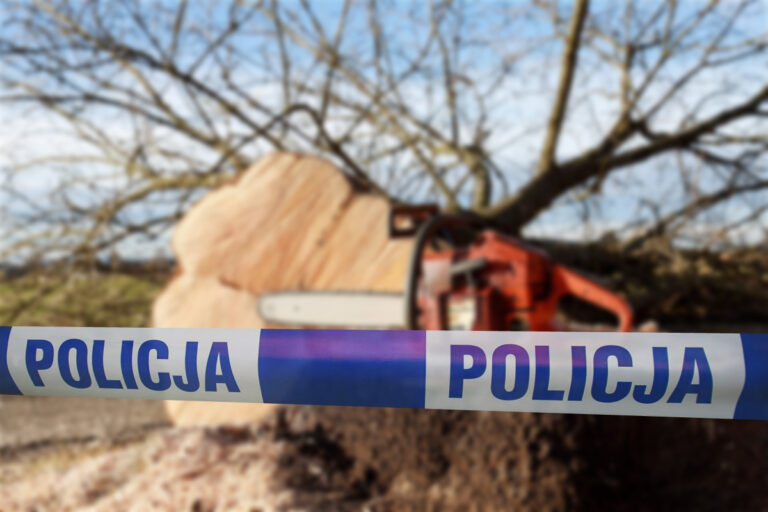 Tragiczny wypadek podczas wycinki drzew. Mężczyzna zginął na miejscu
