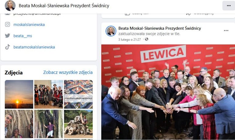 Polityka, prywata i banowanie mieszkańców na publicznym profilu prezydentki Świdnicy