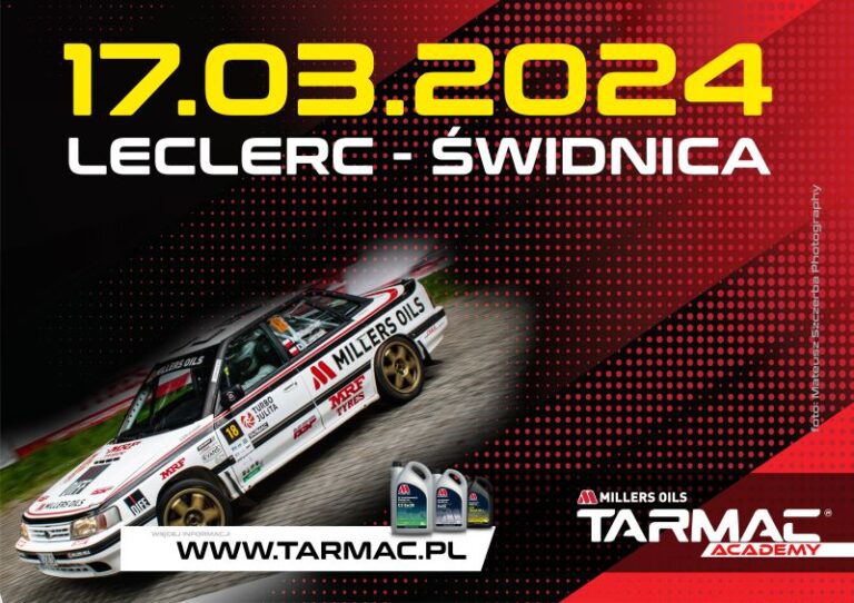 50 załóg w rajdowej rywalizacji w Świdnicy. Już w niedzielę 1. runda Millers Oil Tarmac Academy – Leclerc