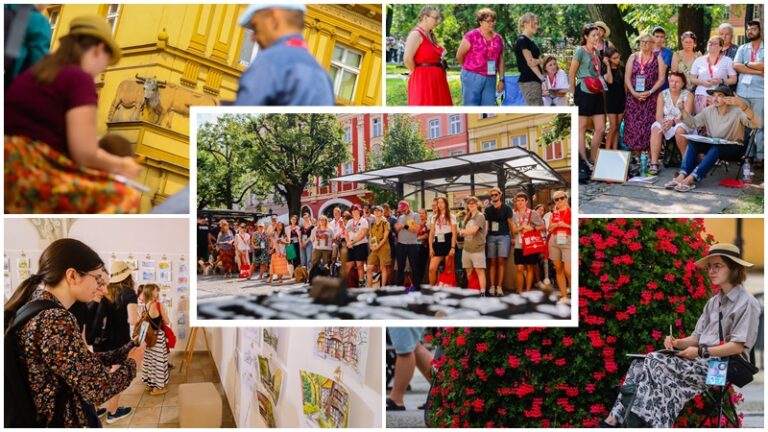 Świdnica i jej urokliwe zakątki w artystycznym ujęciu. Wystawa zakończyła III Festiwal Miejskiego Szkicowania [FOTO]