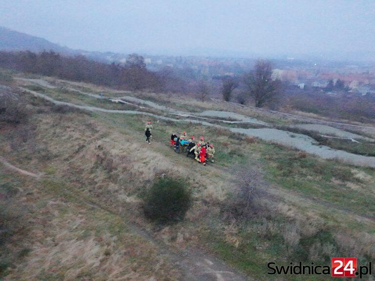 Wypadek w okolicach toru rowerowego [FOTO]