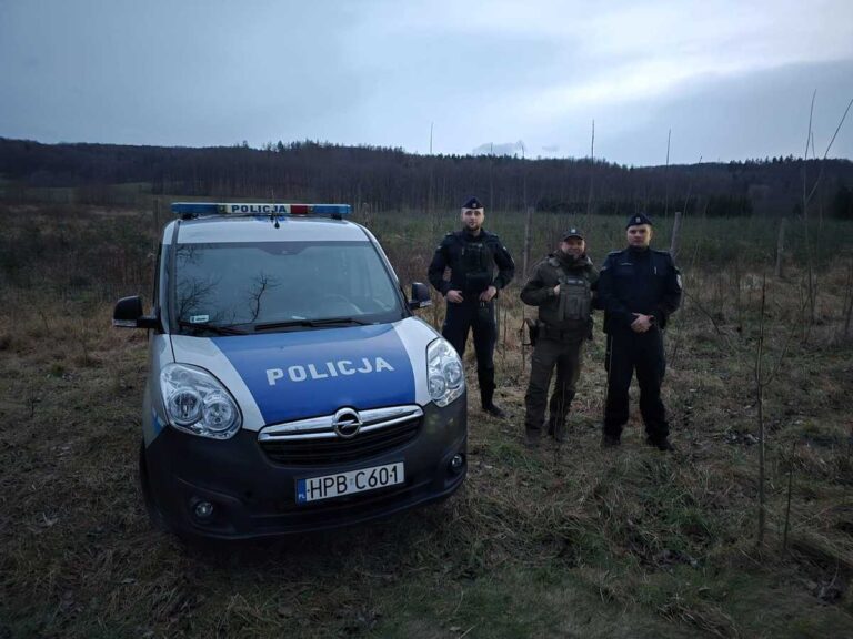 Choinki pod ochroną. Wspólne patrole policjantów oraz strażników leśnych