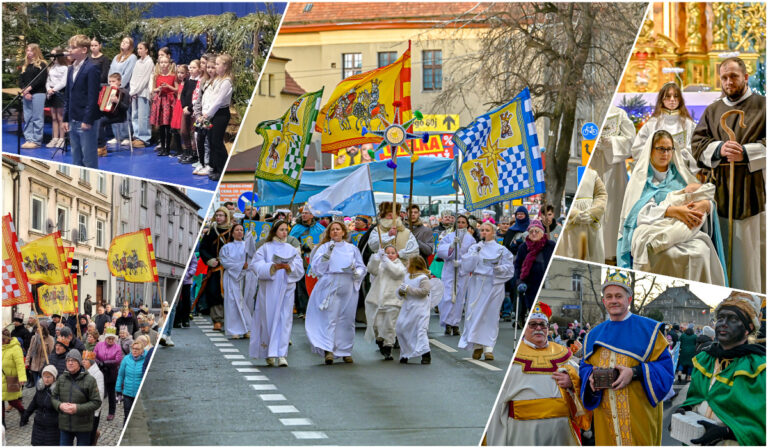 Kolorowe pochody i radosne kolędowanie. Orszaki Trzech Króli w powiecie świdnickim [FOTO]