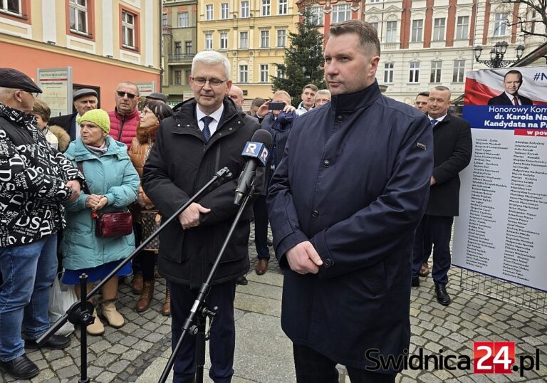 Przemysław Czarnek w Świdnicy o koalicji PiS i lewicowej prezydent: Ufam, że jest to dobra koalicja