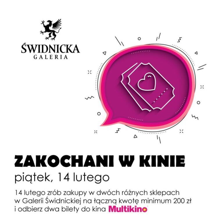 Zakochani w kinie. Galeria Świdnicka znów rozdaje bilety!