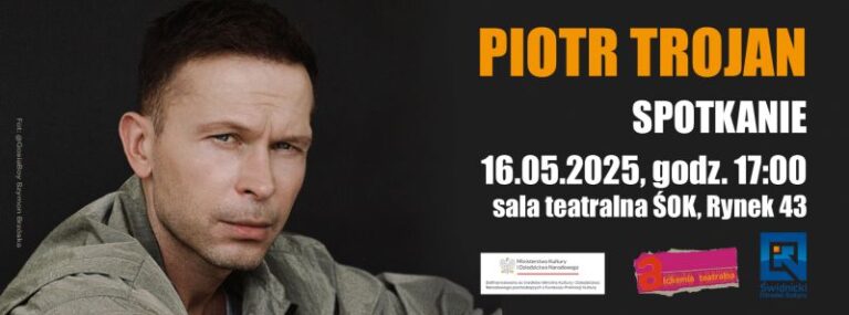 Aktor Piotr Trojan odwiedzi Świdnicę. Spotkanie już za tydzień