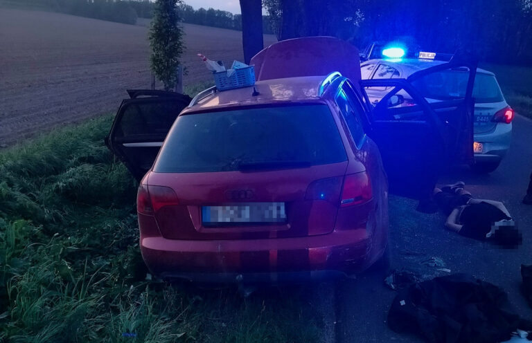 Pościg zakończony staranowaniem radiowozu. Kierowca usłyszał 7 zarzutów i trafił do aresztu