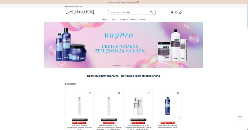 Hurtownia kosmetyczna online KosmetycznyRaj.pl
