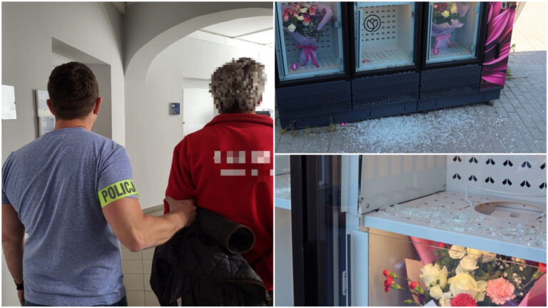 Z miłości włamał się do kwiatomatu i ukradł bukiety. Niepoprawny romantyk odpowie przed sądem