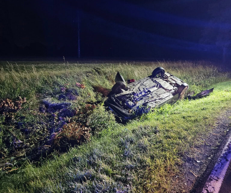 Dachowanie na krajowej piątce [FOTO]