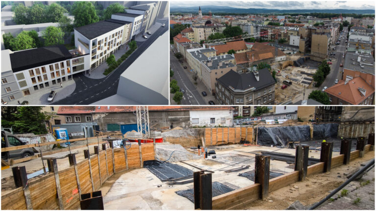 Trwa budowa przy ulicy Bolka Świdnickiego. Powstanie tam ponad 40 mieszkań [FOTO]