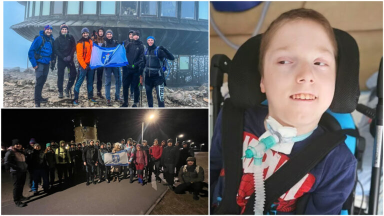 Pieszo powędrują na Ślężę dla walczącego o zdrowie i sprawność Kuby Zakierskiego