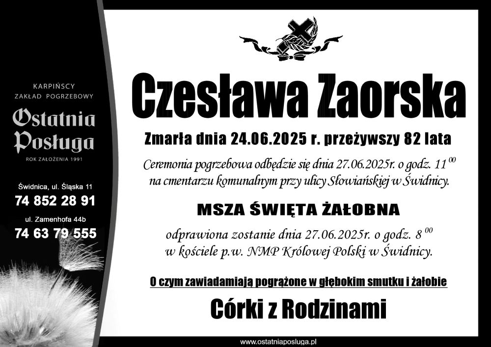 Czesława Zaorska