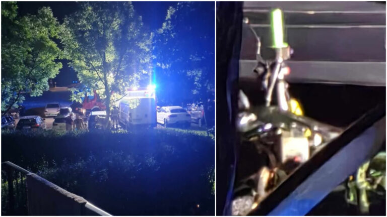 Jeden motocykl podpalony, drugi oblany benzyną. Nocna interwencja służb na Zarzeczu