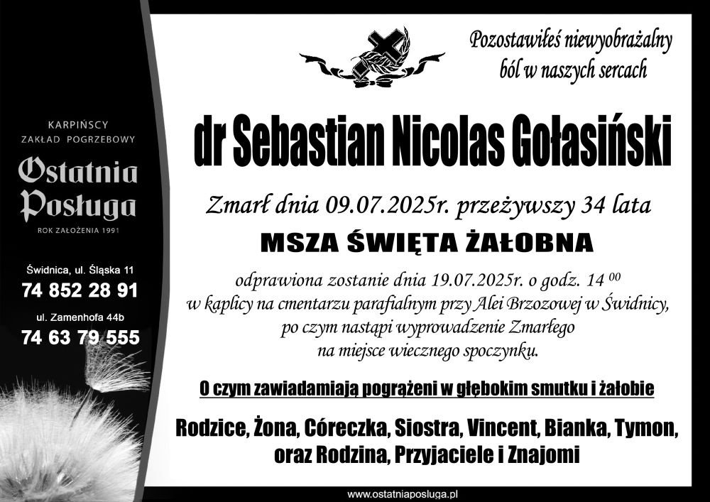 dr Sebastian Gołasiński