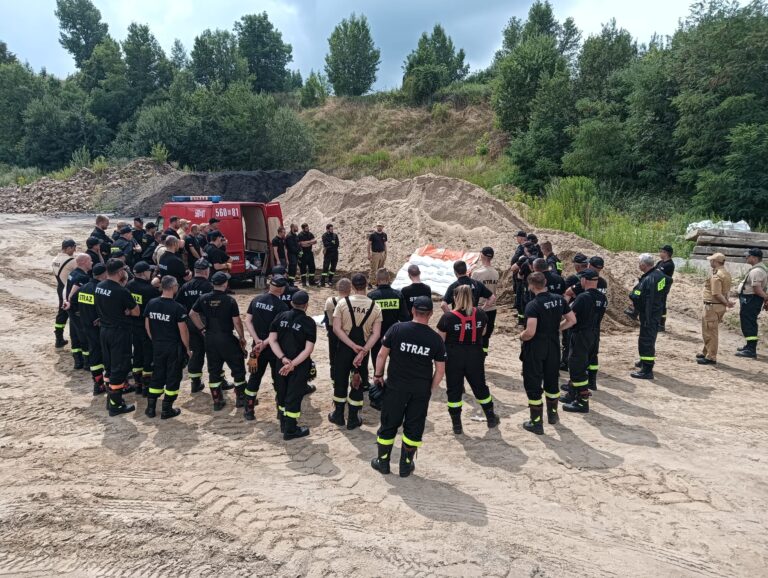 Strażacy szkolili się na terenie żwirowni w Mokrzeszowie [FOTO]