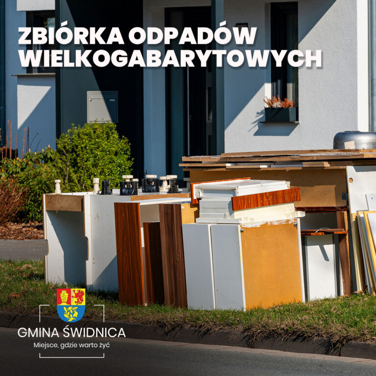 Mieszkańcy gminy Świdnica będą mogli oddać odpady wielkogabarytowe