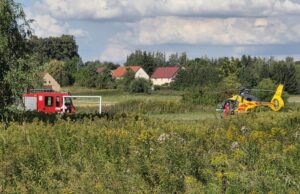 Wypadek z udziałem 11-latka w Pastuchowie. Chłopiec trafił do szpitala