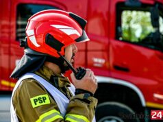 Lutomia Górna. Pożar mieszkania i poddasza w budynku wielorodzinnym