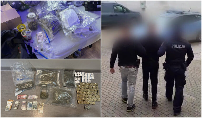 Ponad trzy kilogramy narkotyków w mieszkaniu. 40-latek z zarzutami [FOTO/VIDEO]