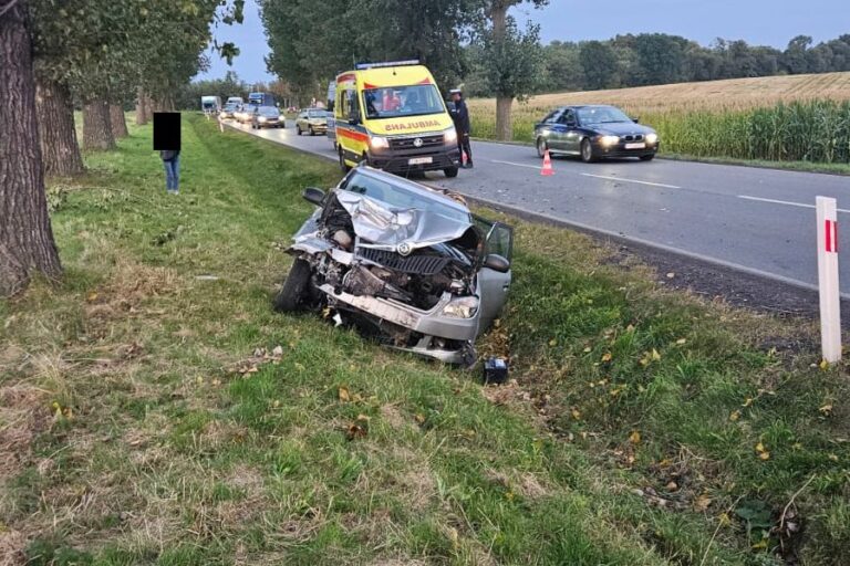 Po zderzeniu wpadli do rowu [FOTO]