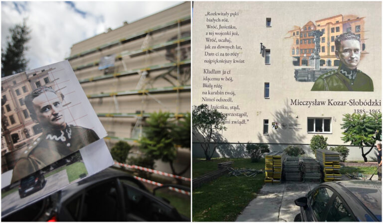 Nowy mural gotowy. Upamiętnia Mieczysława Kozara-Słobódzkiego [FOTO]