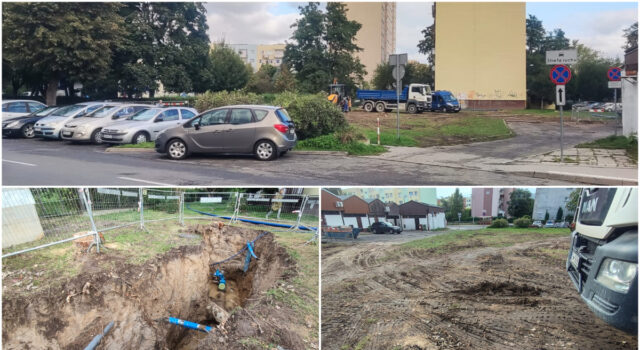 Marcinkowskiego przed budowa nowego parkingu 2025.09.17-mix