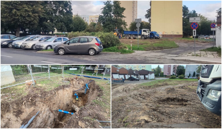 Wkrótce ruszy budowa nowego parkingu. Najpierw do pracy przystąpili wodociągowcy [FOTO]