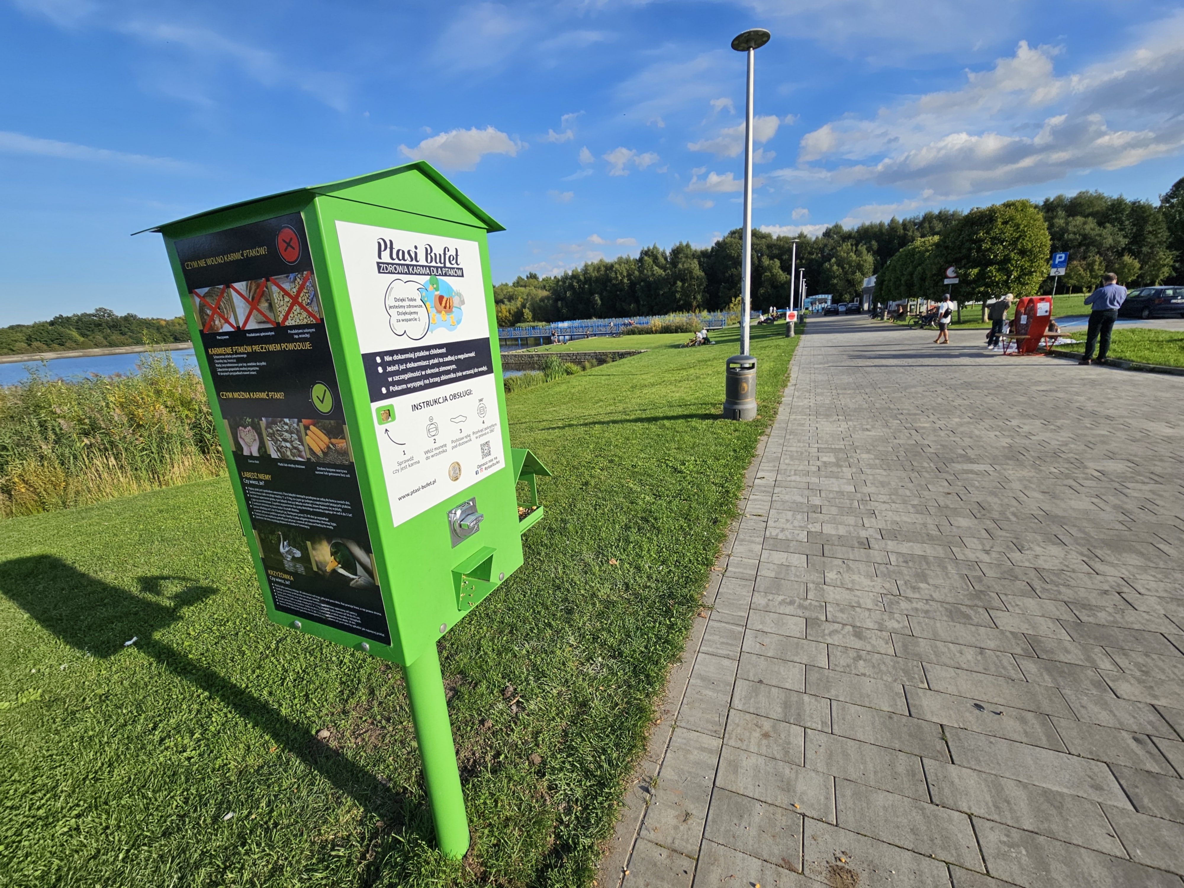 Nie dokarmiaj ptaków chlebem! W Świdnicy stanęły ptasie bufety