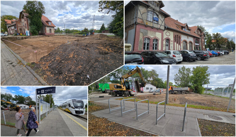 Przy świdnickiej stacji powstaje nowy parking. Pomieści około 50 aut [FOTO/VIDEO]