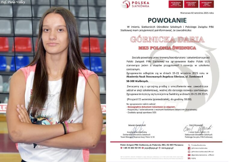 Nasza Daria z powołaniem do siatkarskiej kadry Polski!