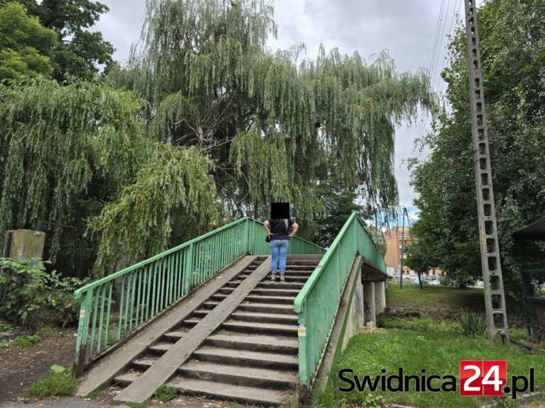 Tyle zostało z obietnic władz miasta. Zaniedbana, rdzewiejąca kładka nad Bystrzycą [FOTO]