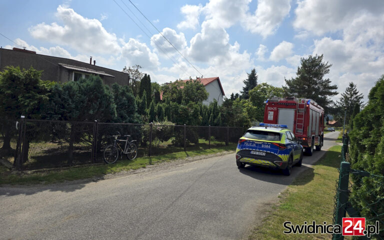 Pożar w budynku jednorodzinnym. Mieszkańcy ewakuowali się przed przyjazdem strażaków