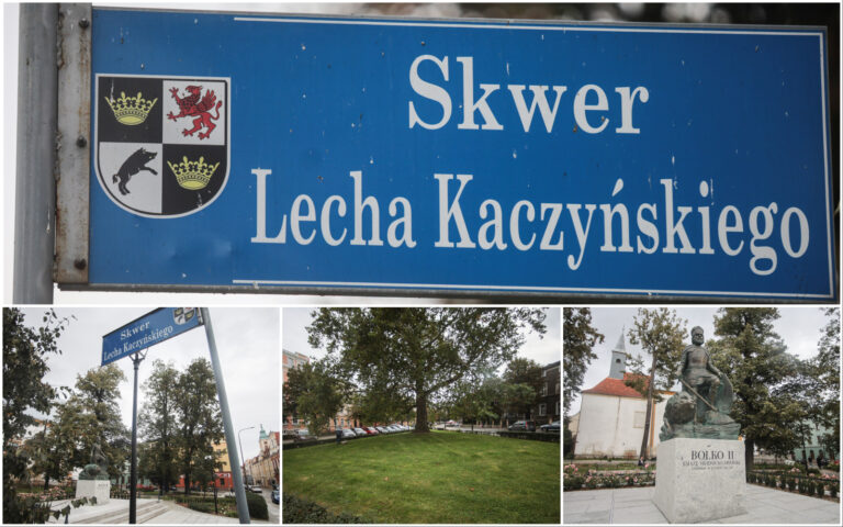 Skwer Kaczyńskiego zmieni nazwę. Były prezydent ma zostać patronem innego zielonego terenu w centrum [FOTO]