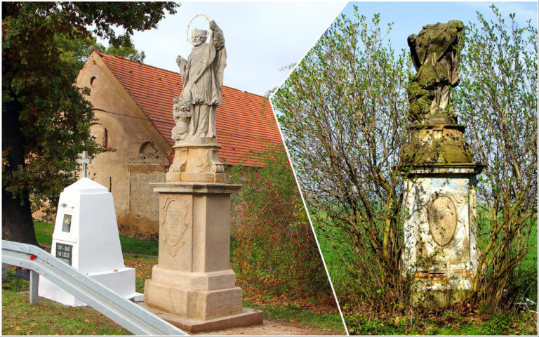 Gmina Dobromierz. Odrestaurowano rzeźbę św. Jana Nepomucena [FOTO]