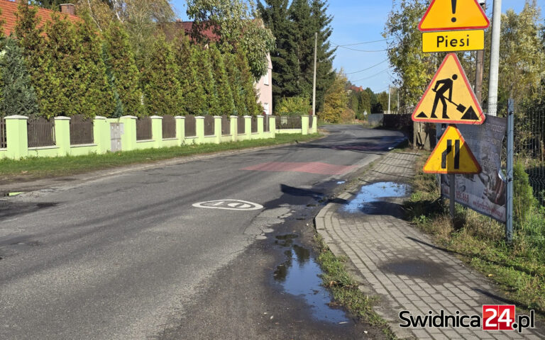 Drogowcy zabrali się za łatanie powiatowej drogi rozjeżdżonej w czasie objazdu. Planują też większy remont [FOTO]
